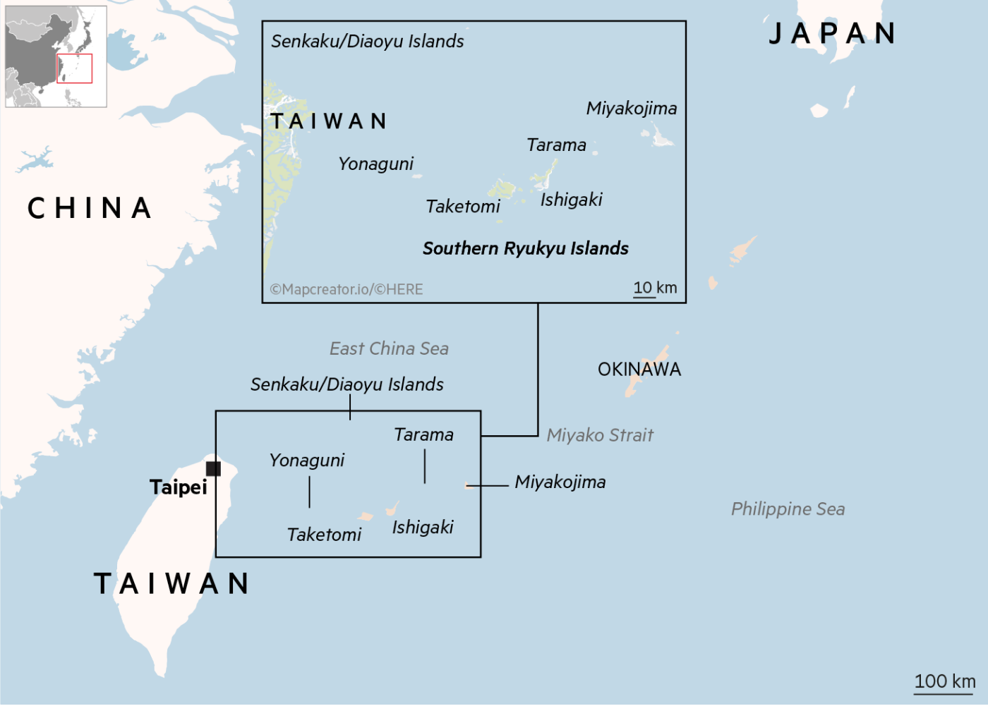 mapa islas japon