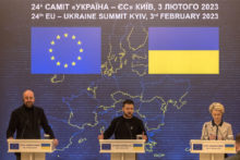 Las sanciones de la UE contra Rusia y sus efectos en los contratos internacionales EU Officials Visit Kyiv