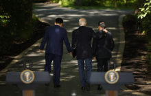 Corea del Sur: entre la convergencia trilateral y la política interna President Biden Holds Summit With Japanese And Korean Premiers At Camp David
