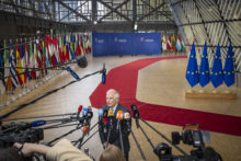 Josep Borrell At The European Council Summit In Brusselst