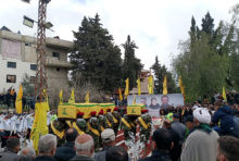 La cuerda floja estratégica de la campaña de Hezbolá contra Israel Funeral for Hezbollah members killed in Israeli attacks in Lebanon