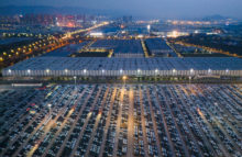 A Vehicle Distribution Center Of Chang'an Auto In Chongqing
