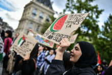 Gaza: la brecha entre las opiniones públicas y sus gobiernos Pro-Palestinian demonstration to commemorate Nakba Day in Paris