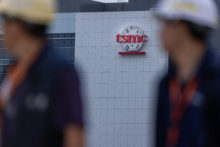Taiwan Semiconductor Logos As Company Gets Caught In Trade War