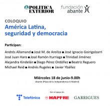 América Latina: seguridad y democracia Invitacion PE 225