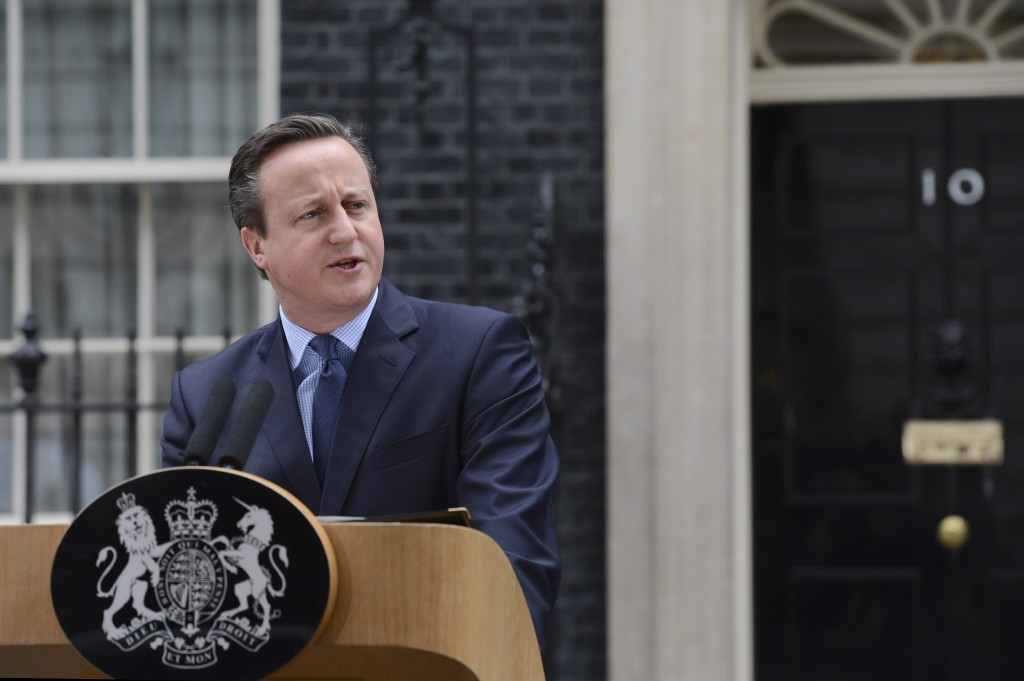 David Cameron delivers EU Statement outside Downing Street