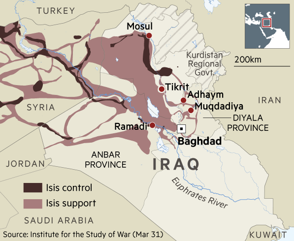 Irak, territorio en disputa