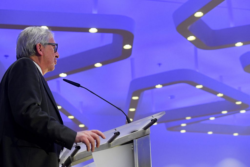 Jean-Claude Juncker, President of the EC visits Munich, where he speaks at the Münchner Europa Konferenz