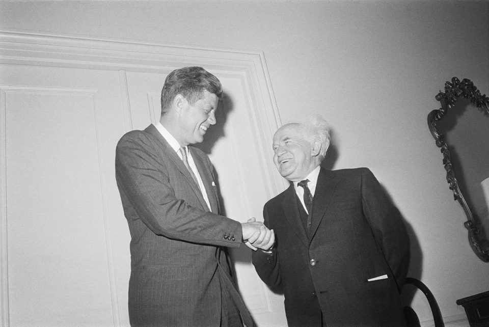 President Kennedy With David Ben Gurion