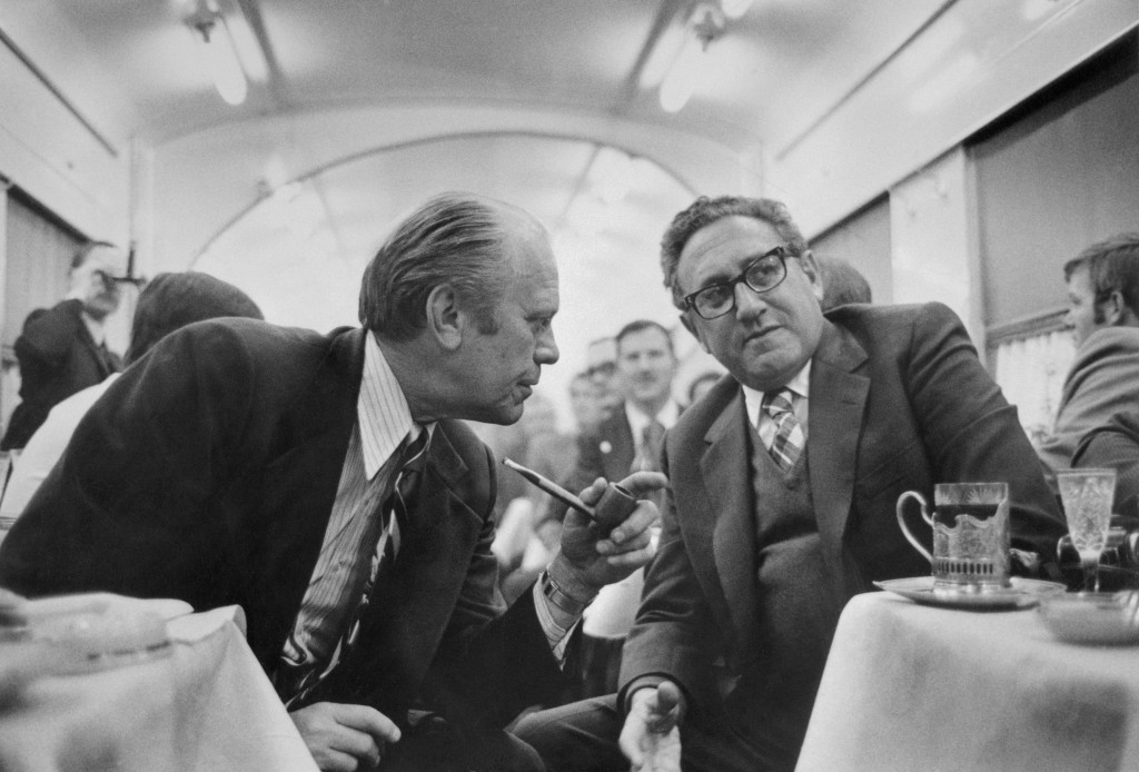 President Ford Discussing Progress with Henry Kissinger