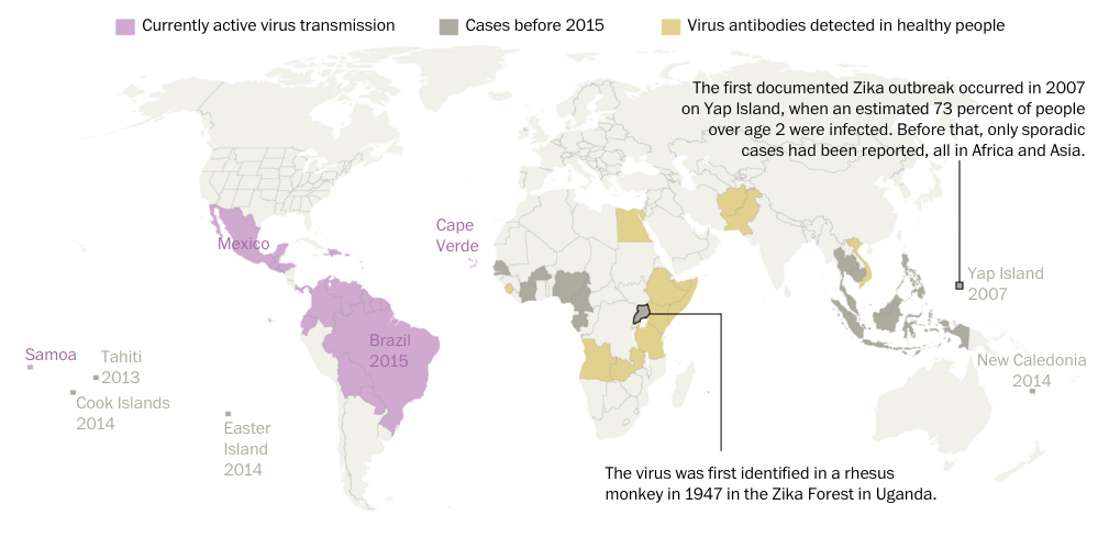 Geografía de la epidemia de zika